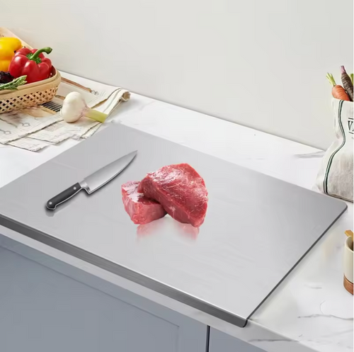 KitchenEase™ Premium Stainless Steel Cutting Board