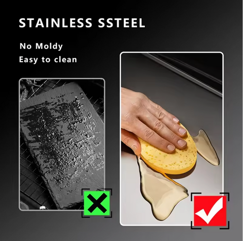 KitchenEase™ Premium Stainless Steel Cutting Board