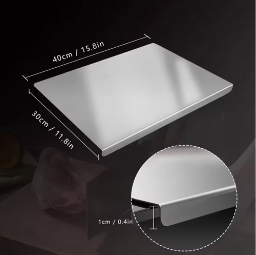 KitchenEase™ Premium Stainless Steel Cutting Board