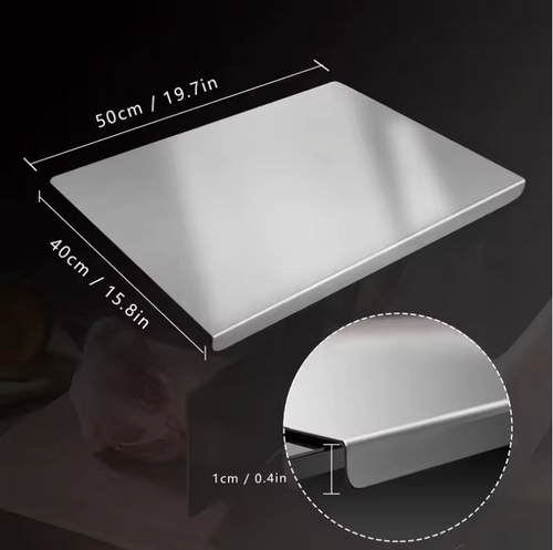 KitchenEase™ Premium Stainless Steel Cutting Board