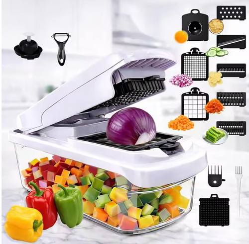 KitchenEase™ Vegetable Chopper, 15-in-1 Multifunctional Essential Kitchen Tool