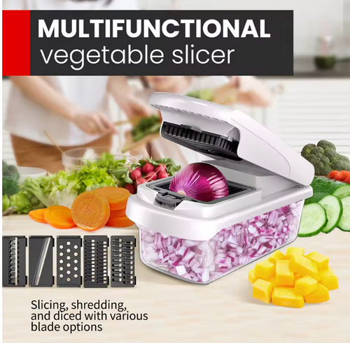 KitchenEase™ Vegetable Chopper, 15-in-1 Multifunctional Essential Kitchen Tool