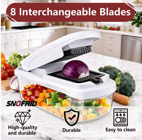 KitchenEase™ Vegetable Chopper, 15-in-1 Multifunctional Essential Kitchen Tool