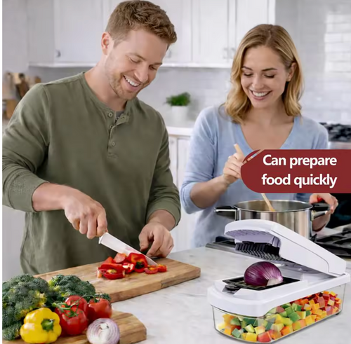 KitchenEase™ Vegetable Chopper, 15-in-1 Multifunctional Essential Kitchen Tool